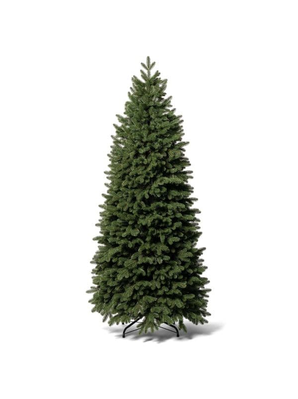 Fairytrees FT07-180 artificial Nordmann fir Christmas tree with a slender silhouette