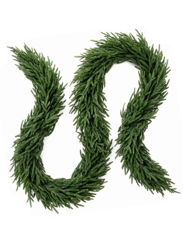 Soft Slim Christmas Garland 200 cm for Table, Window, Stair Handrail 