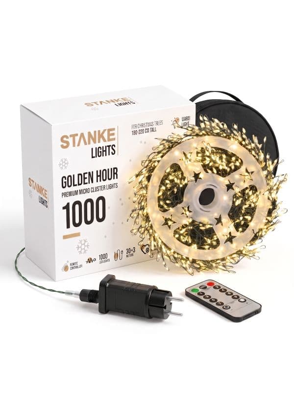 GoldenHour 1000 LED Christmas Tree Lights 30 m