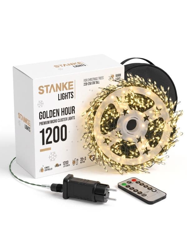GoldenHour 1200 LED Christmas Tree Lights 35 m